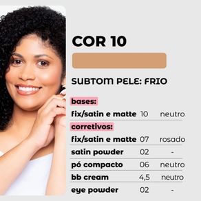 Base Líquida Vizzela Fix Cor 10