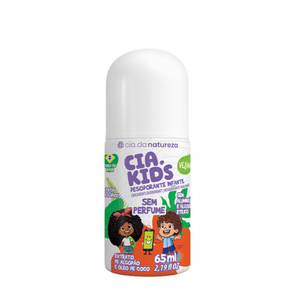 Desodorante Rollon Cia Da Natureza Algodão Sem Perfume Kids 65ml