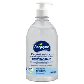 Gel Higiene para Mãos Aseplyne Neutro 440g