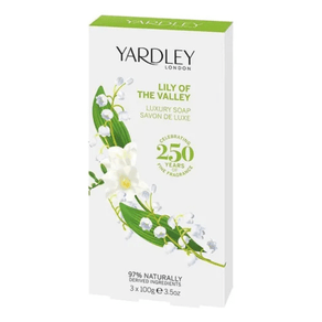 Kit de Sabonetes Yardley Lírio-do-Vale 3x100g