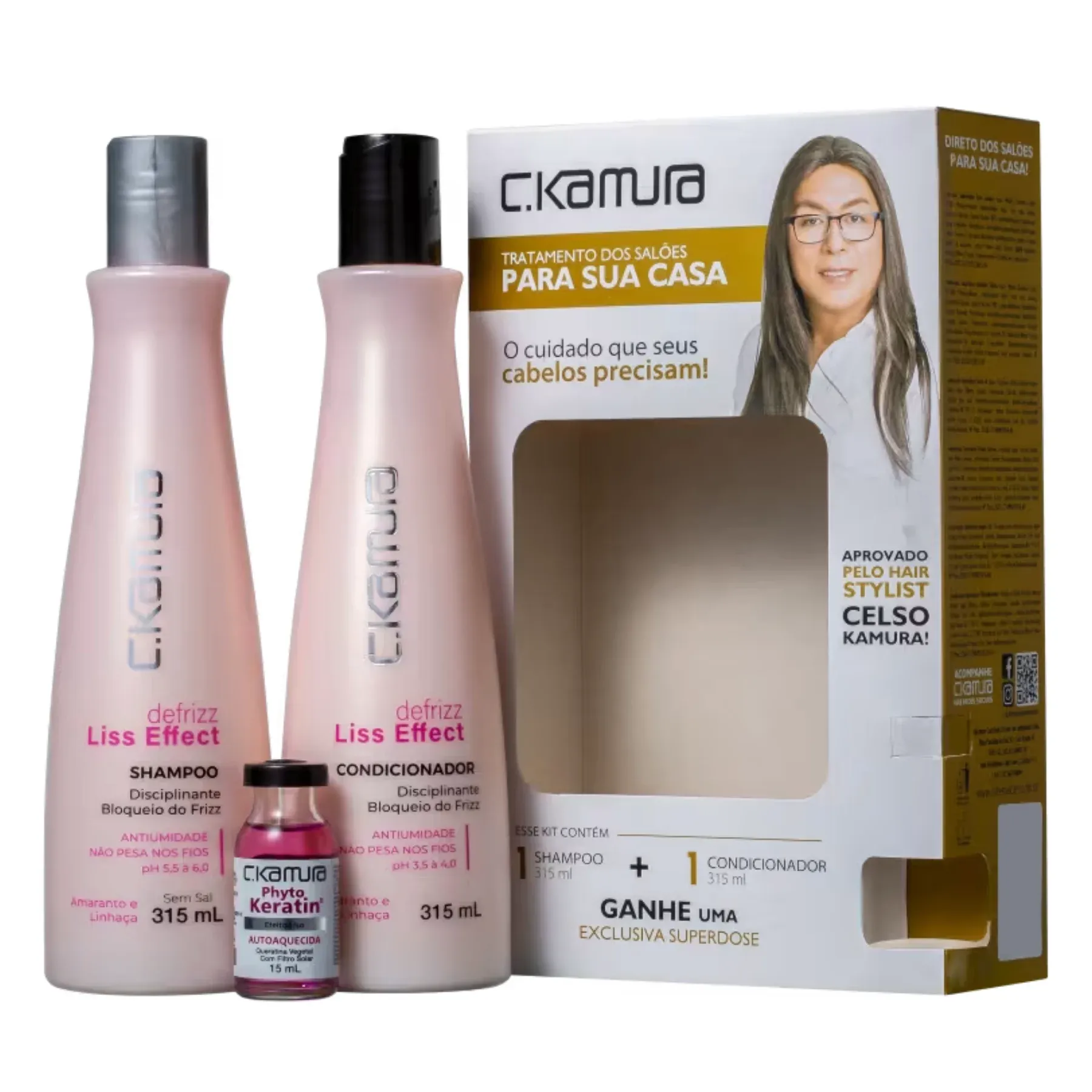 Kit-Defrizz-Liss-Efect-C.Kamura-Trio-Do-Liso-Perfeito