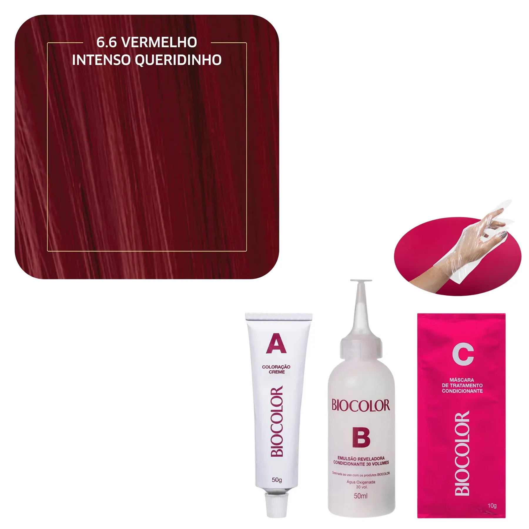 Mini Biocolor 6.6. Vermelho Intenso, Brilho e Cobertura! Iap! - Iap ...