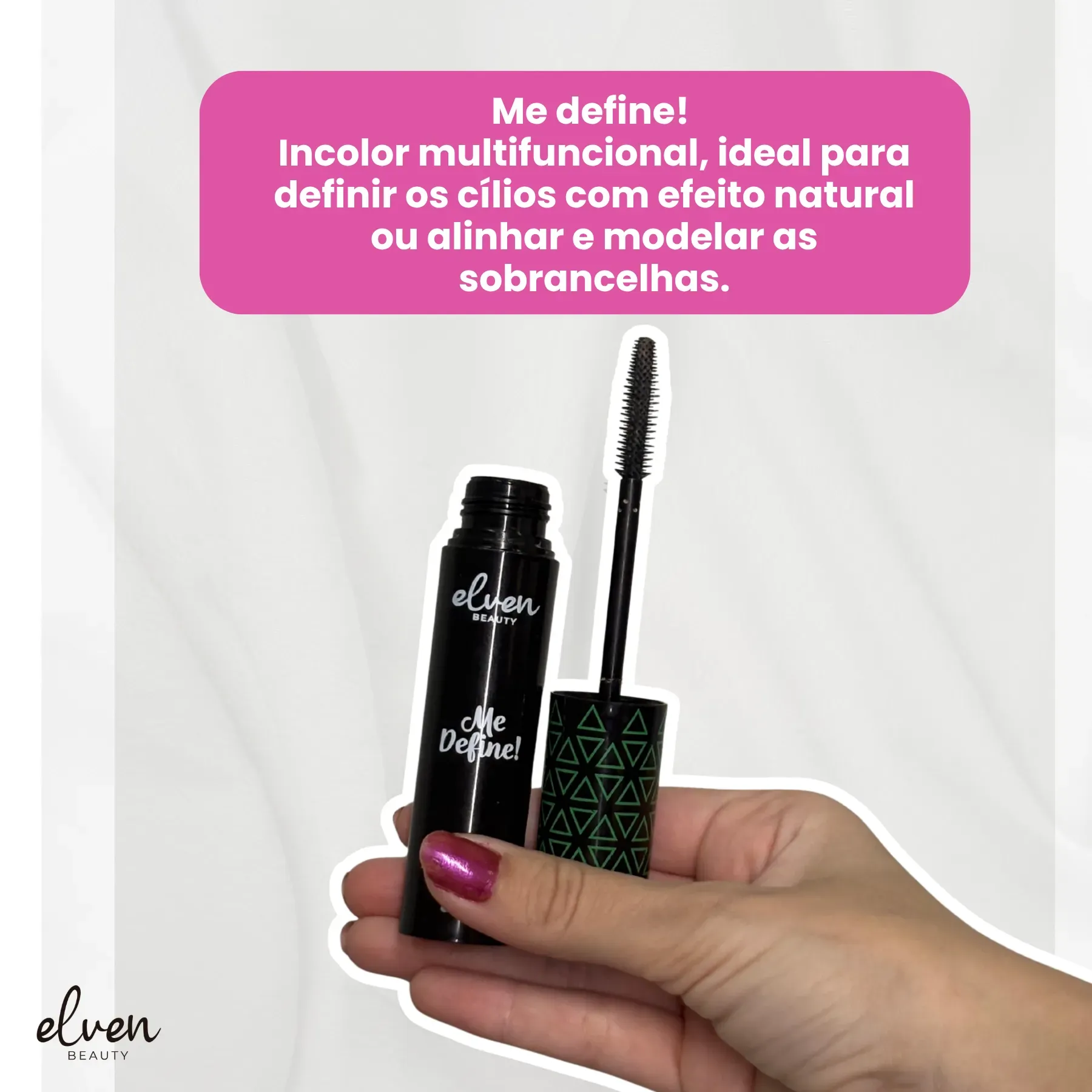 Máscara Incolor Para Cílios e Sobrancelhas Elven 7ml - Iap Cosméticos