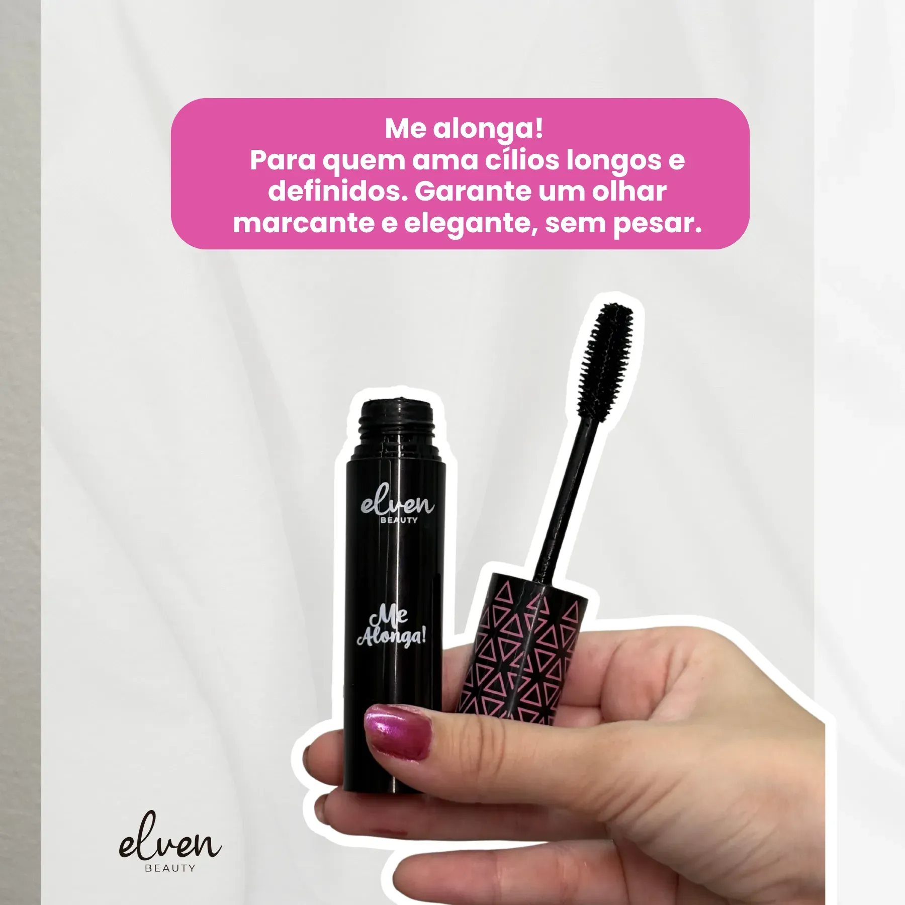 Máscara de Cílios Me Alonga Elven Beauty 7ml - Iap Cosméticos
